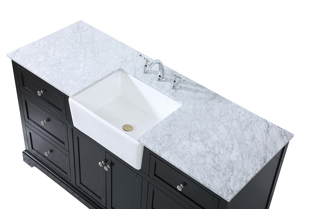 Elegant Bathroom Vanity - Black (VF60260BK)