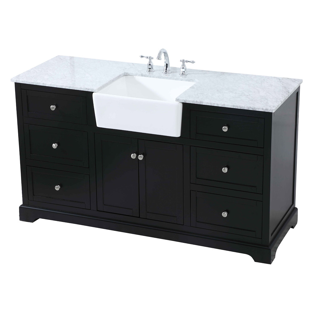 Elegant Bathroom Vanity - Black (VF60260BK)