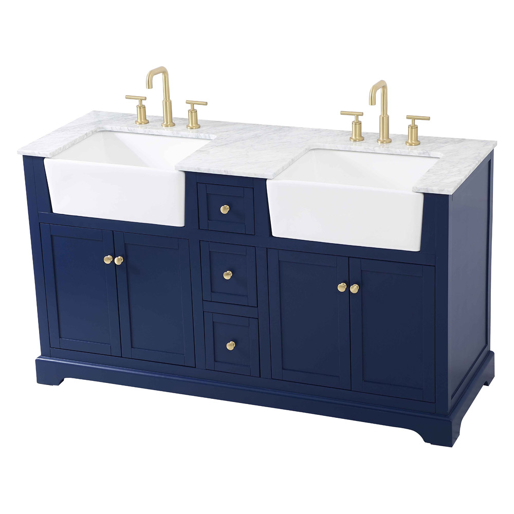 Elegant Bathroom Vanity - Blue (VF60260DBL)