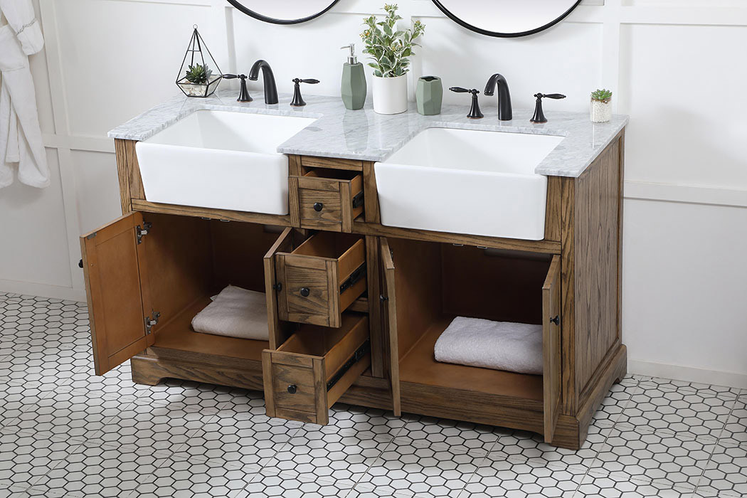 Elegant Bathroom Vanity - Driftwood (VF60260DDW)