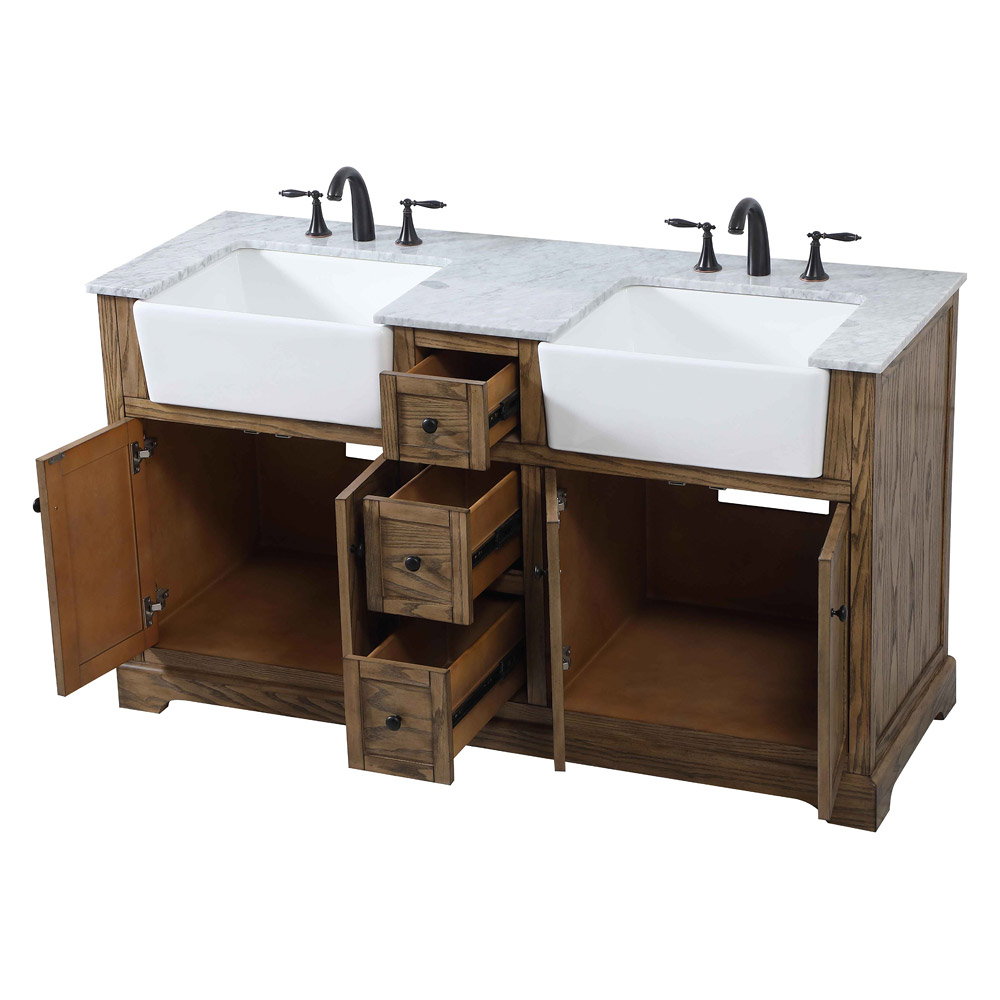 Elegant Bathroom Vanity - Driftwood (VF60260DDW)