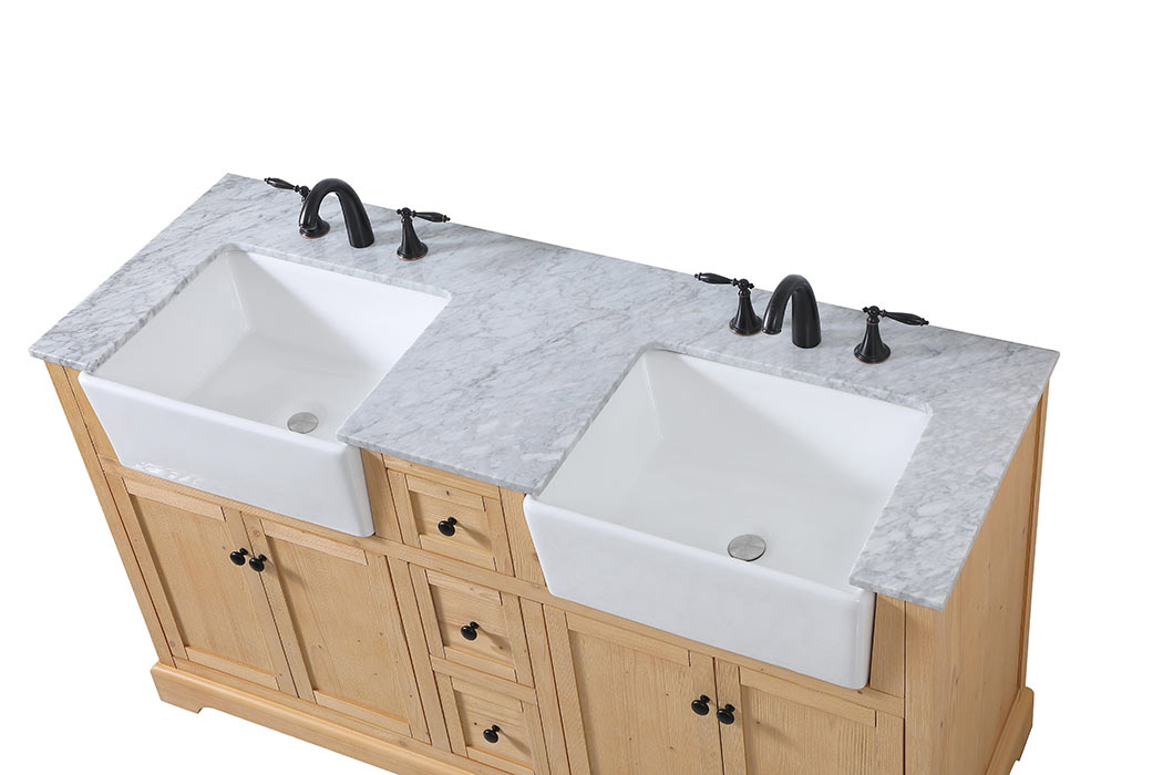 Elegant Bathroom Vanity - Natural Wood (VF60260DNW)