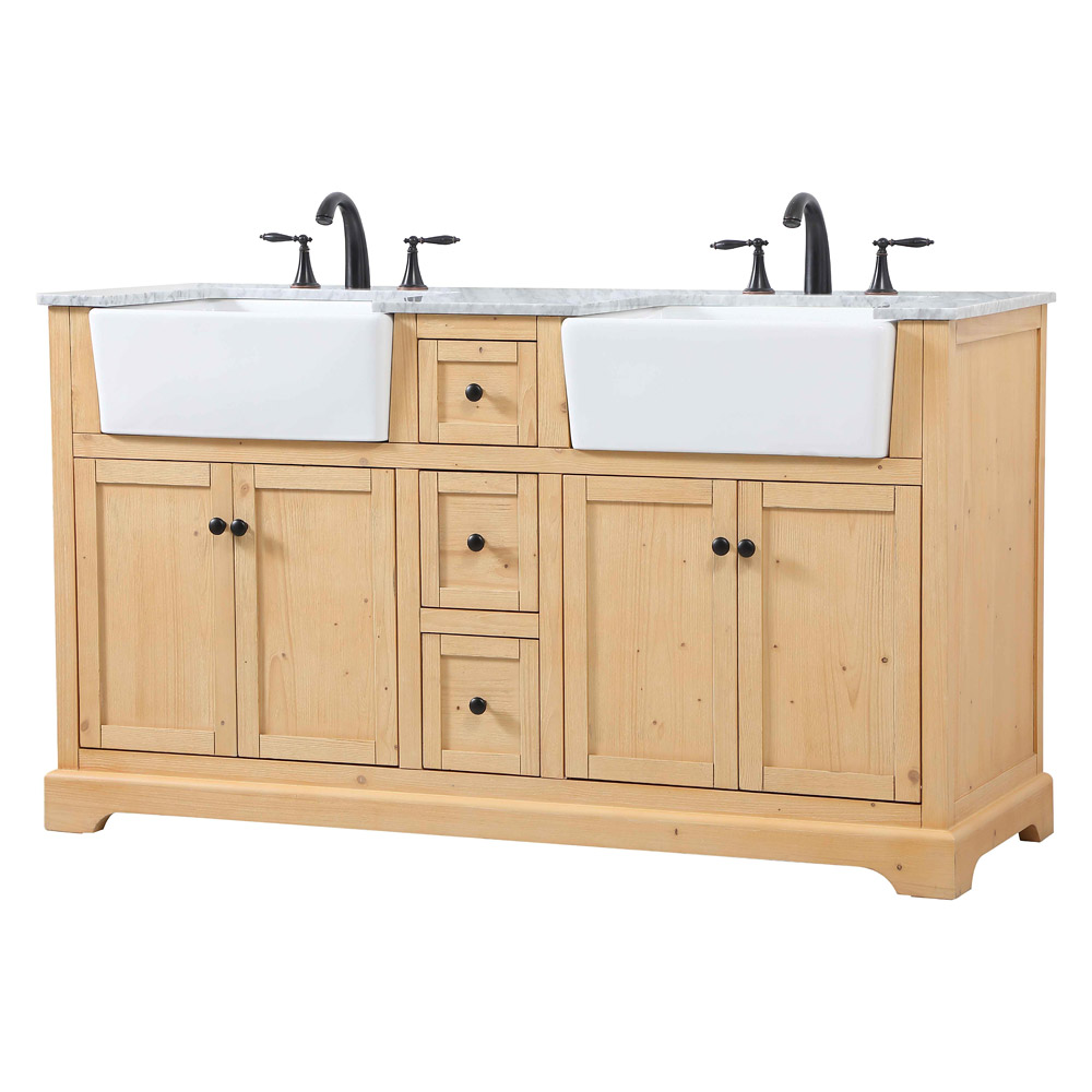 Elegant Bathroom Vanity - Natural Wood (VF60260DNW)