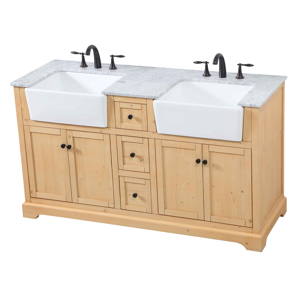 Elegant Bathroom Vanity - Natural Wood (VF60260DNW)