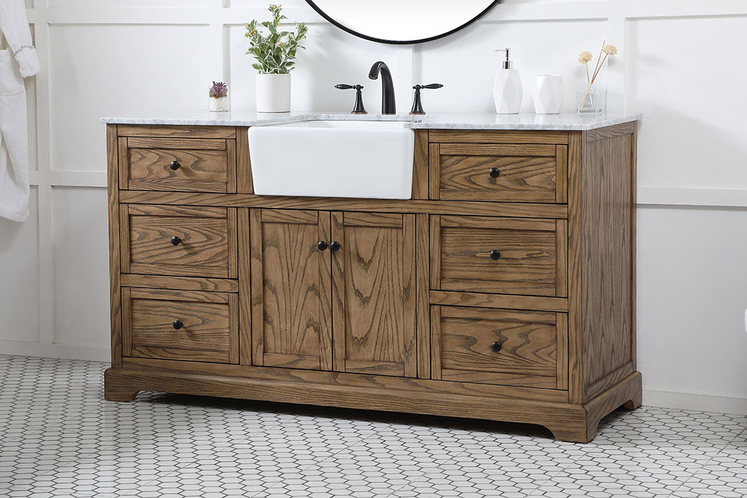 Elegant Bathroom Vanity - Driftwood (VF60260DW)