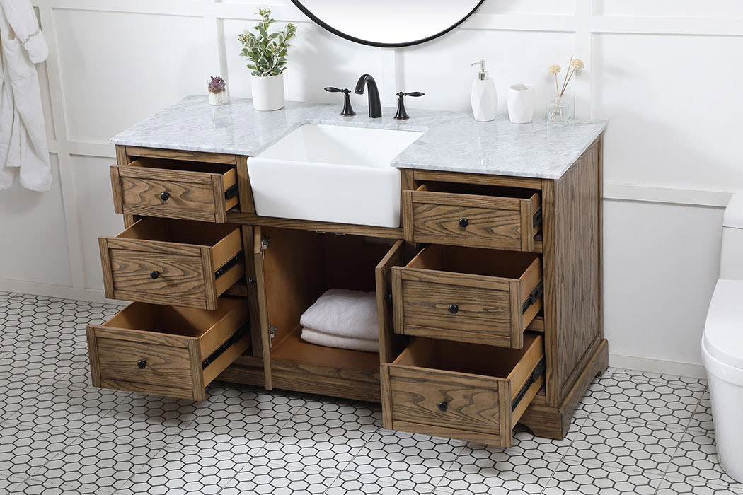 Elegant Bathroom Vanity - Driftwood (VF60260DW)