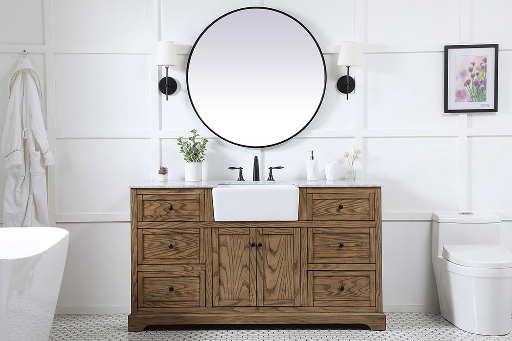 Elegant Bathroom Vanity - Driftwood (VF60260DW)