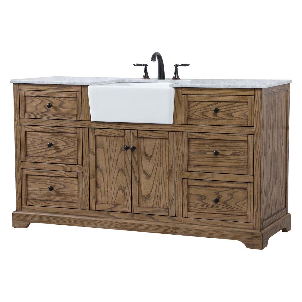 Elegant Bathroom Vanity - Driftwood (VF60260DW)