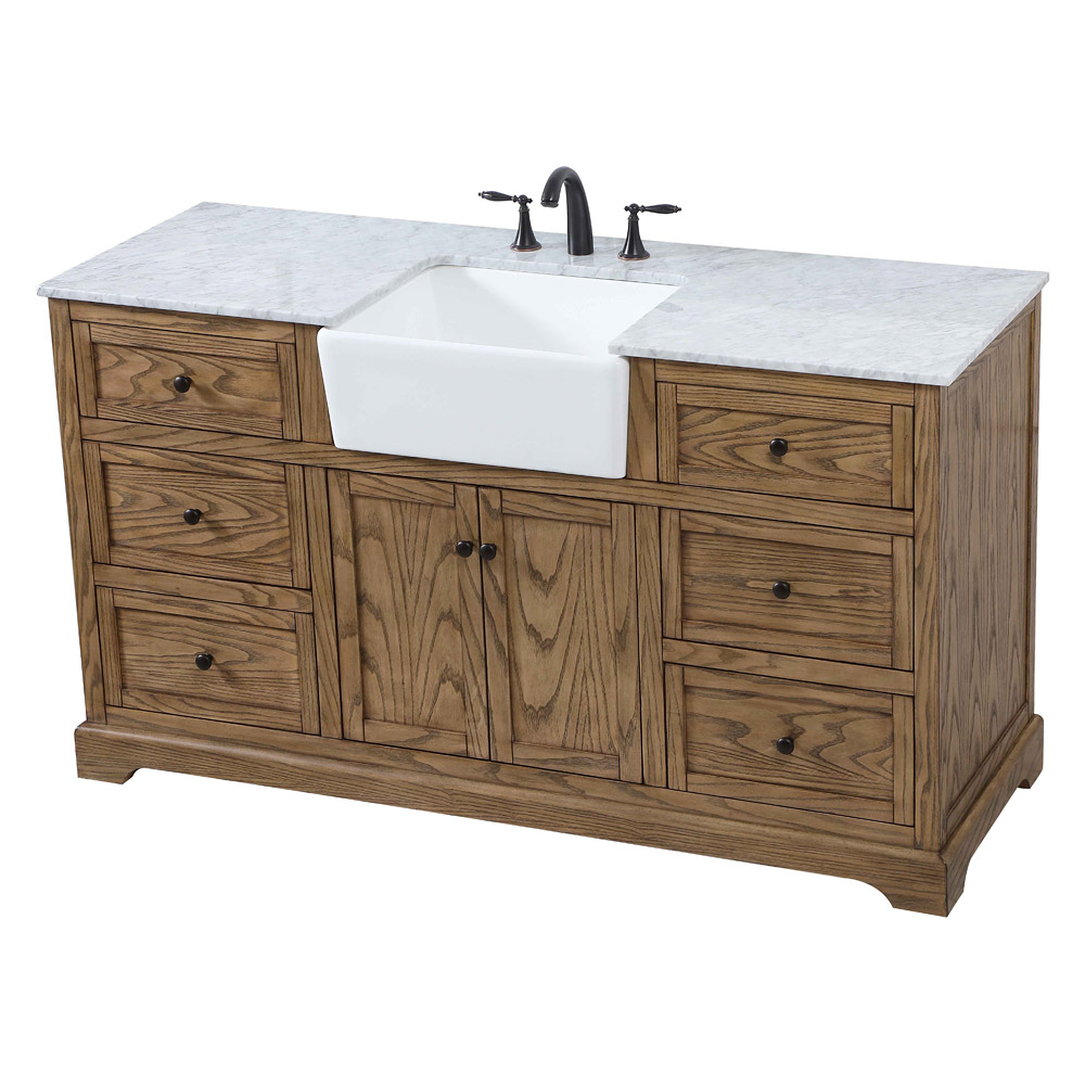 Elegant Bathroom Vanity - Driftwood (VF60260DW)