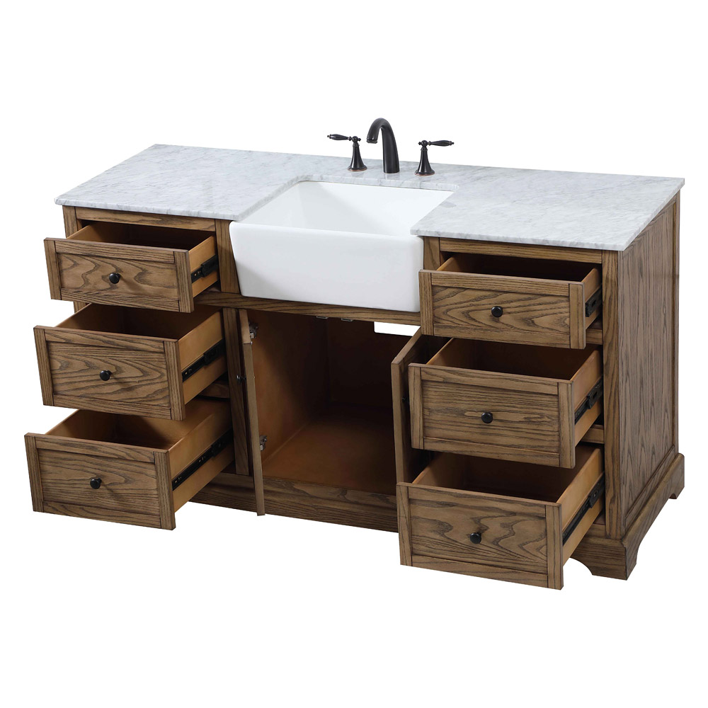 Elegant Bathroom Vanity - Driftwood (VF60260DW)