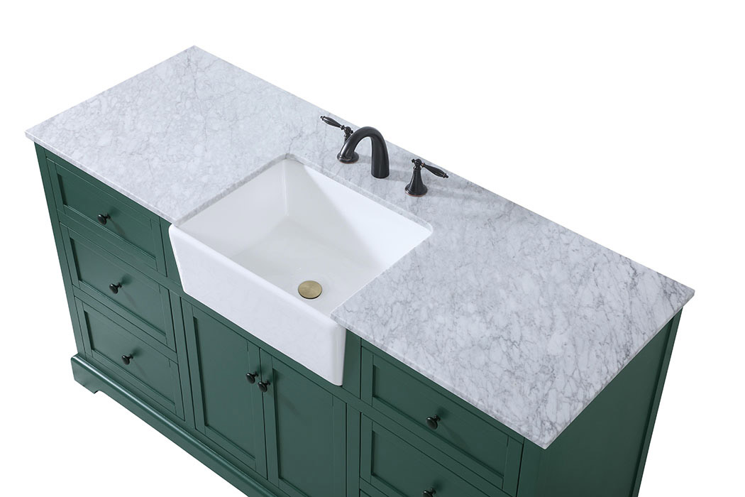 Elegant Bathroom Vanity - Green (VF60260GN)