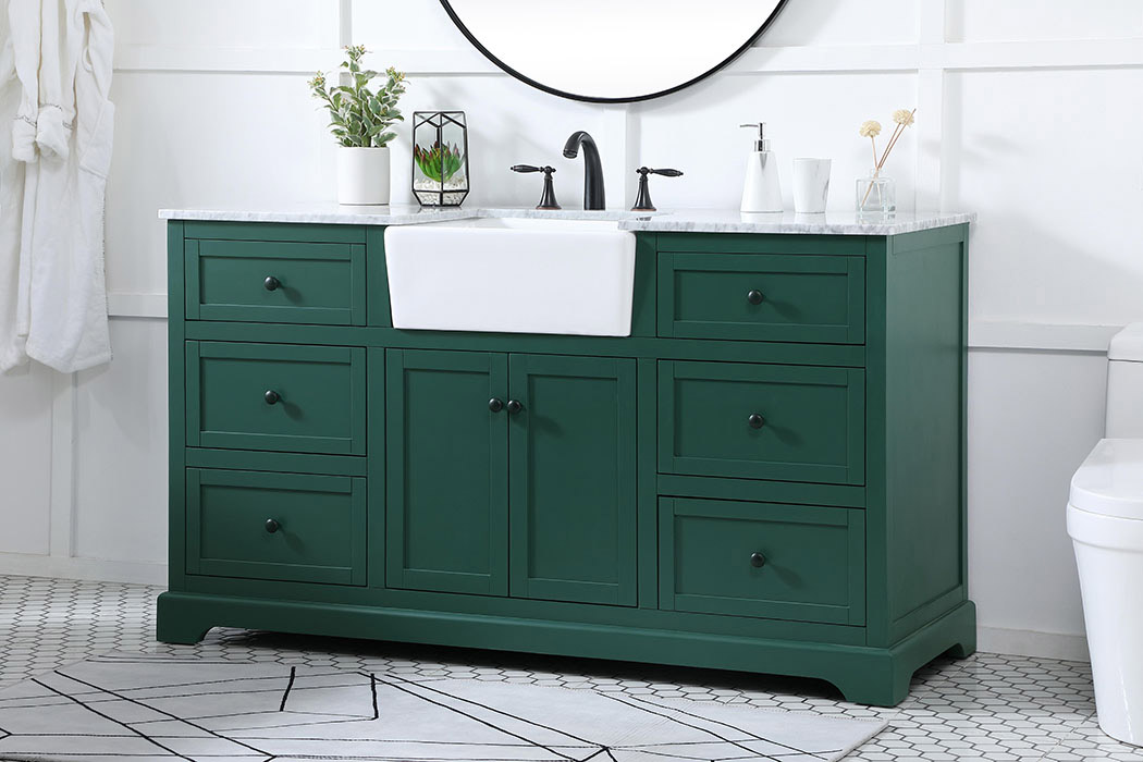 Elegant Bathroom Vanity - Green (VF60260GN)