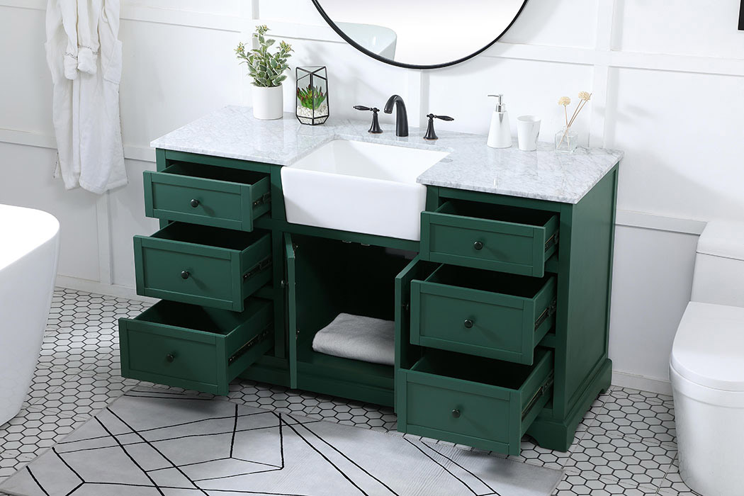 Elegant Bathroom Vanity - Green (VF60260GN)