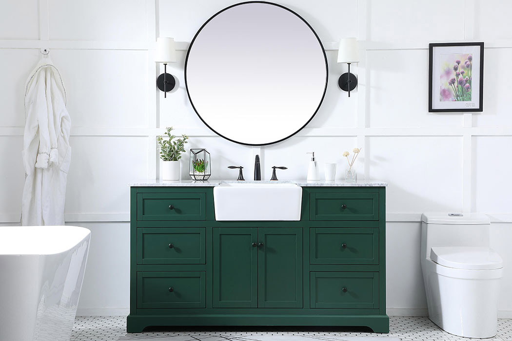 Elegant Bathroom Vanity - Green (VF60260GN)