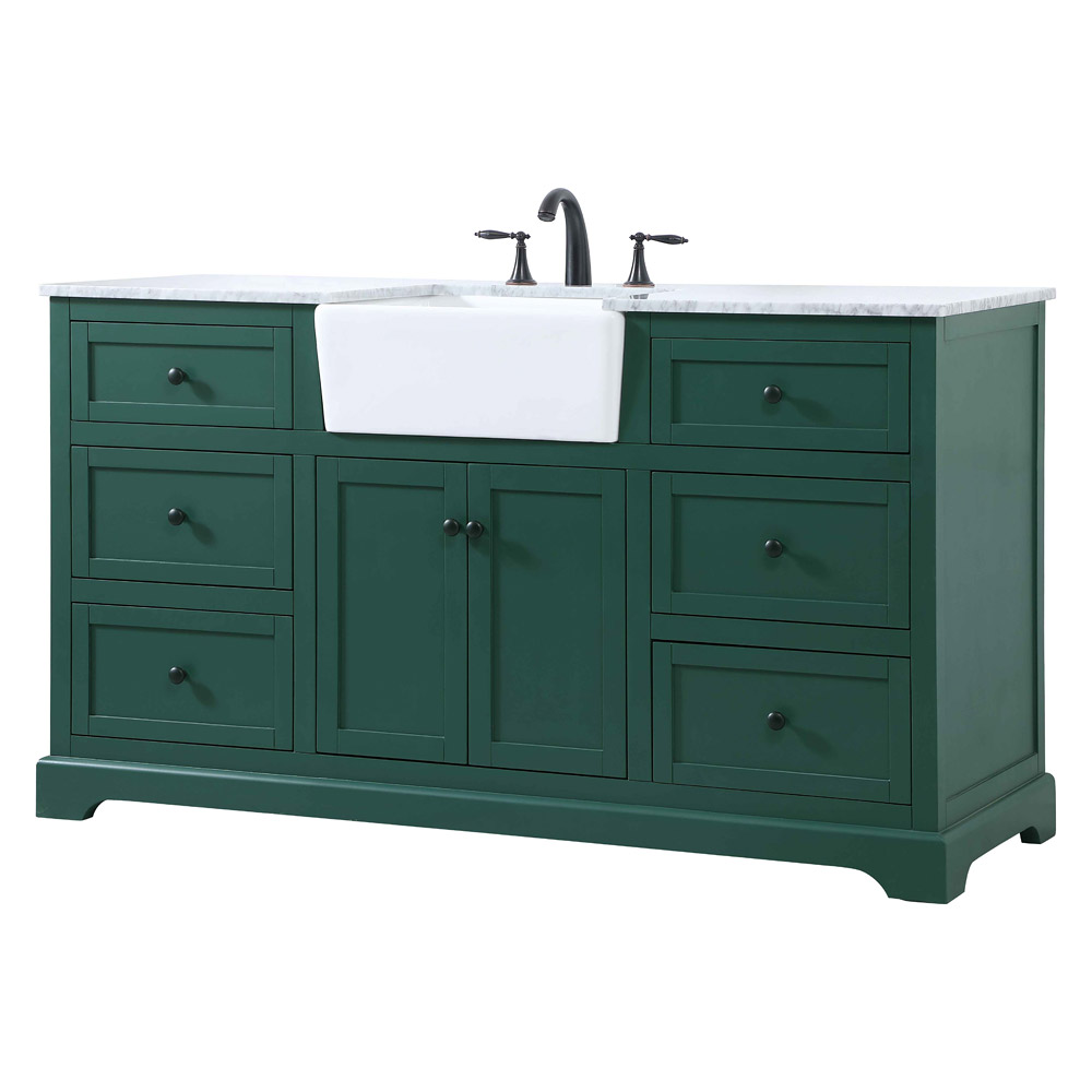 Elegant Bathroom Vanity - Green (VF60260GN)