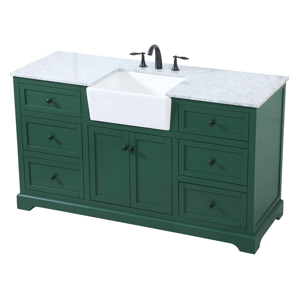 Elegant Bathroom Vanity - Green (VF60260GN)