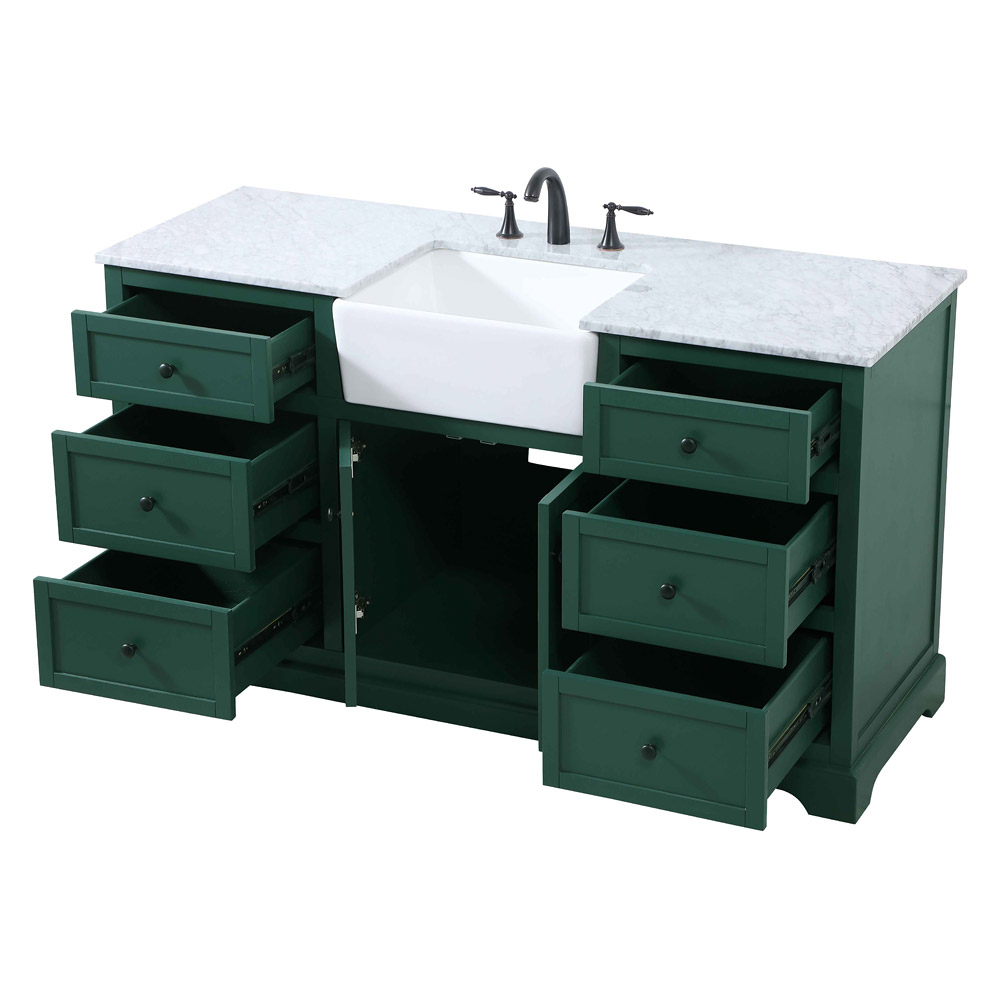 Elegant Bathroom Vanity - Green (VF60260GN)