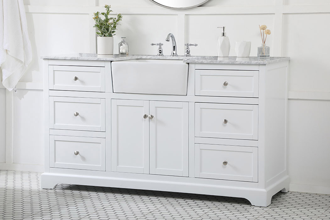 Elegant Bathroom Vanity - White (VF60260WH)