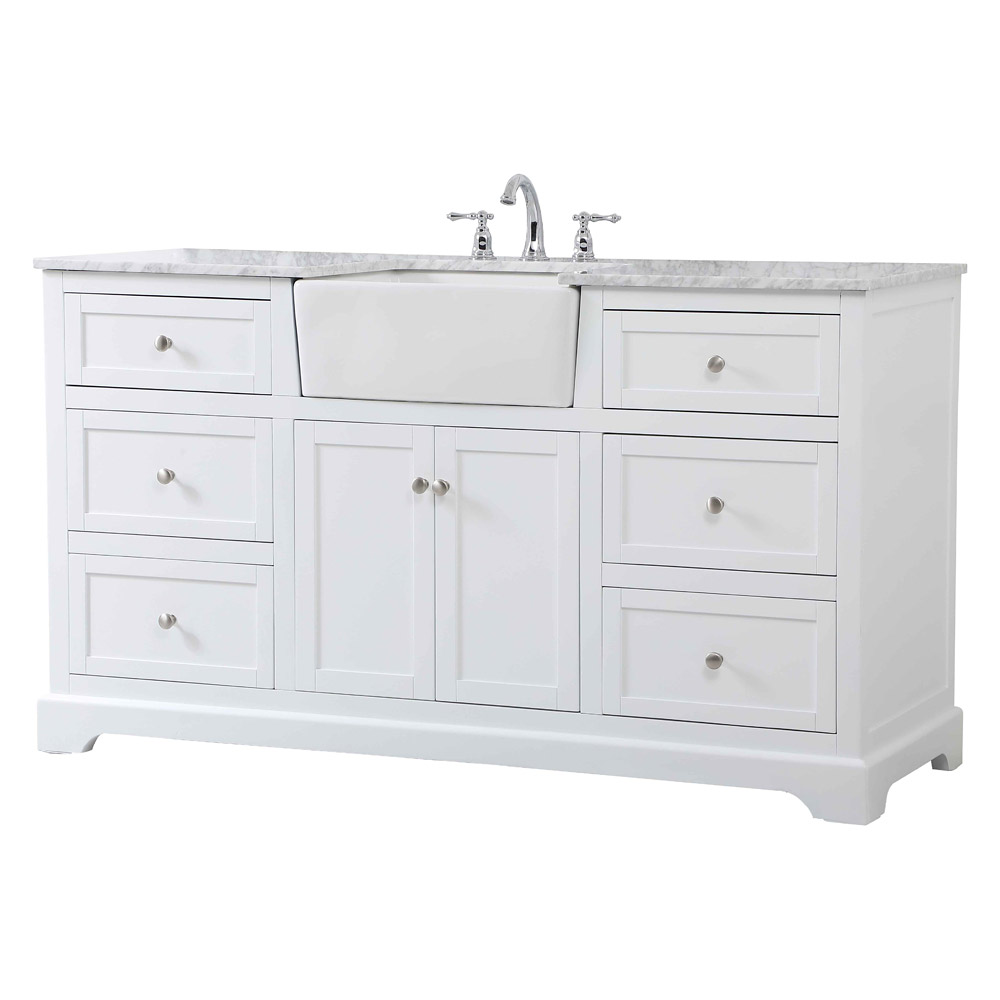 Elegant Bathroom Vanity - White (VF60260WH)