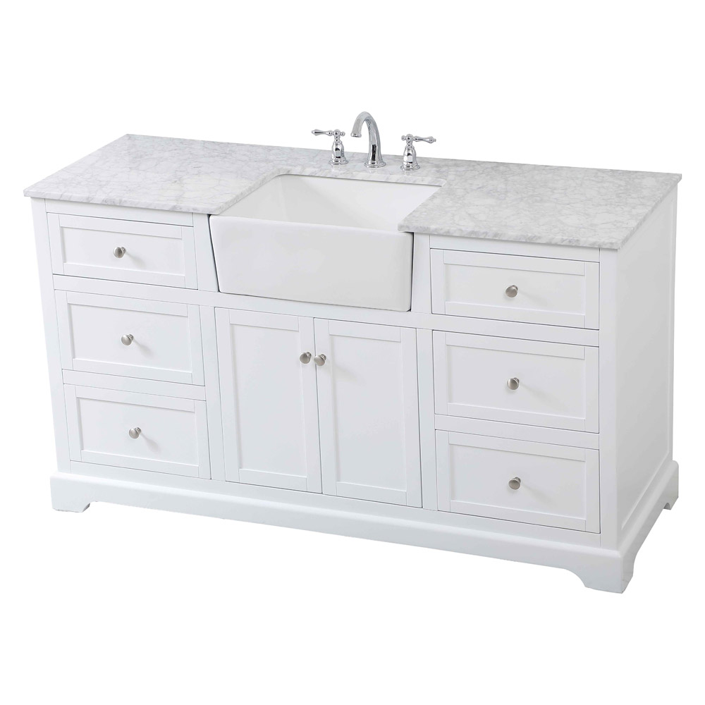 Elegant Bathroom Vanity - White (VF60260WH)