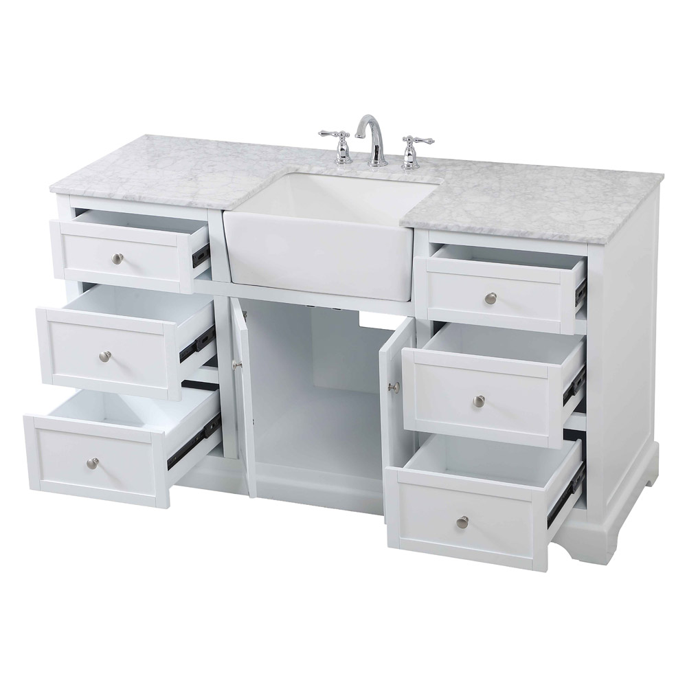 Elegant Bathroom Vanity - White (VF60260WH)