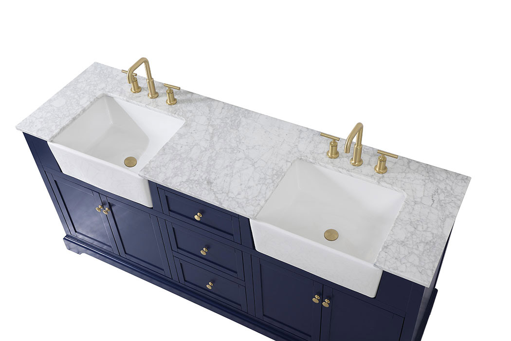 Elegant Bathroom Vanity - Blue (VF60272DBL)