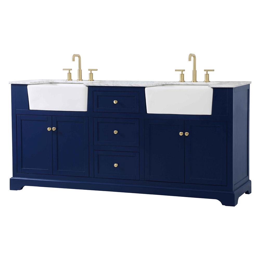 Elegant Bathroom Vanity - Blue (VF60272DBL)