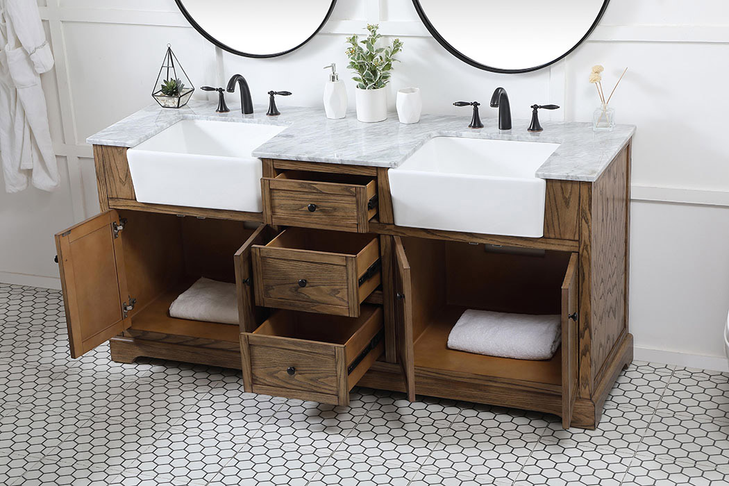 Elegant Bathroom Vanity - Driftwood (VF60272DDW)