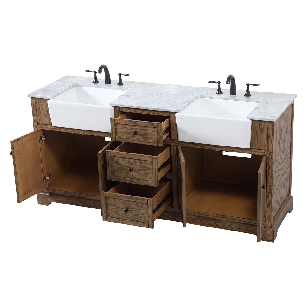 Elegant Bathroom Vanity - Driftwood (VF60272DDW)