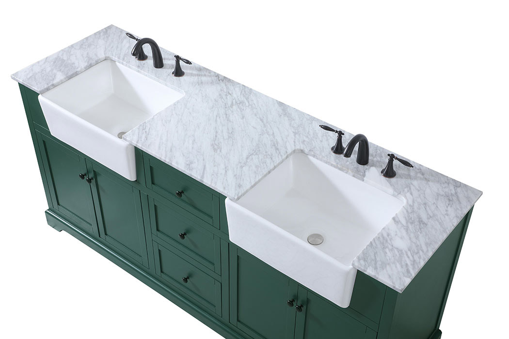 Elegant Bathroom Vanity - Green (VF60272DGN)