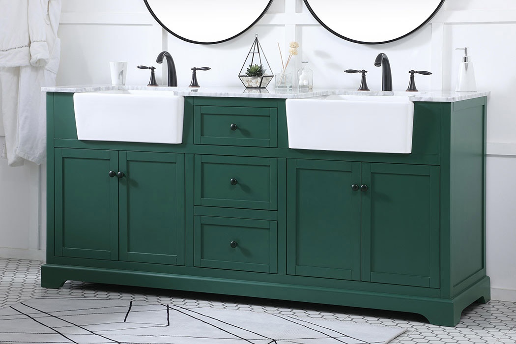 Elegant Bathroom Vanity - Green (VF60272DGN)