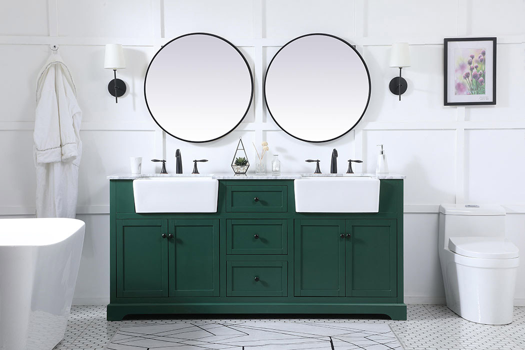 Elegant Bathroom Vanity - Green (VF60272DGN)