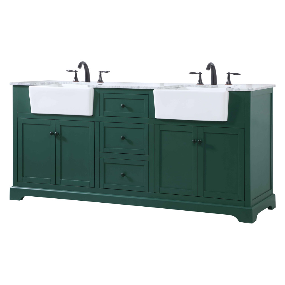 Elegant Bathroom Vanity - Green (VF60272DGN)