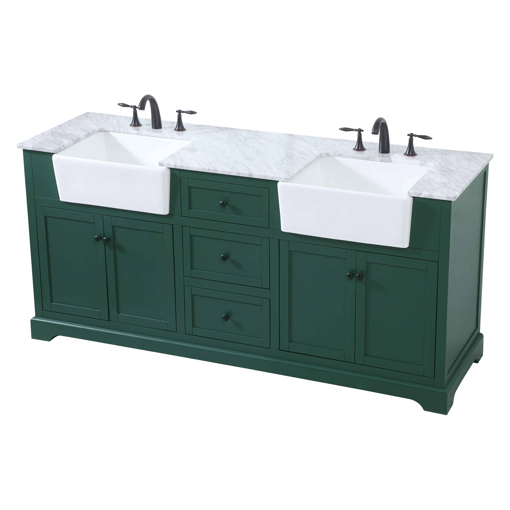 Elegant Bathroom Vanity - Green (VF60272DGN)