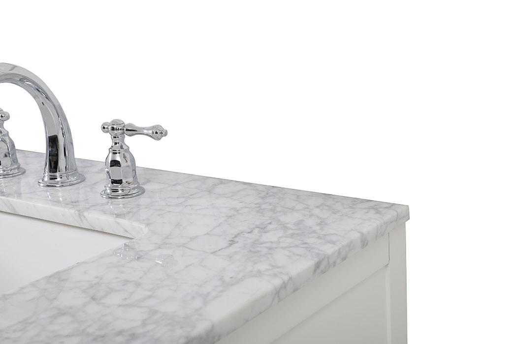 Elegant Bathroom Vanity - White (VF60272DWH)