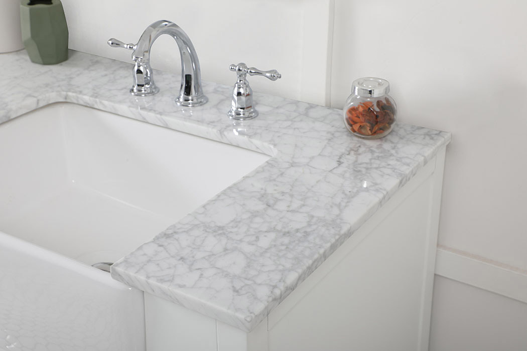 Elegant Bathroom Vanity - White (VF60272DWH)