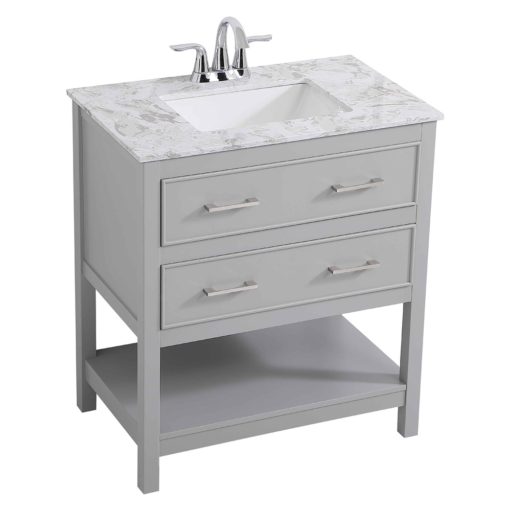 Elegant Bathroom Vanity - Gray (VF90130GR)