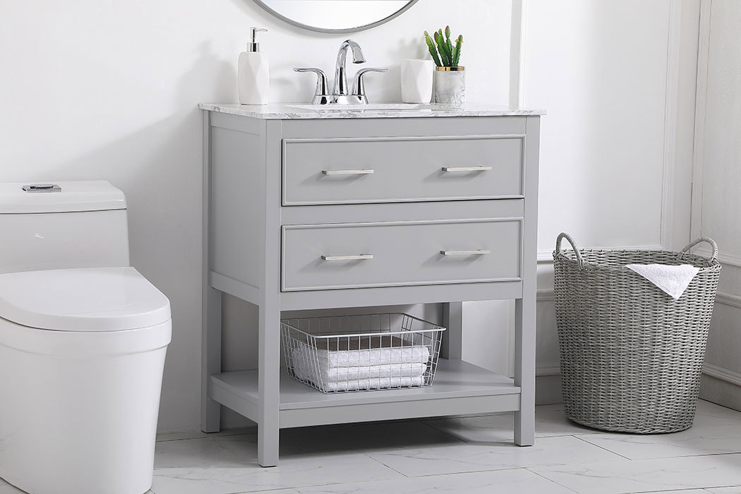 Elegant Bathroom Vanity - Gray (VF90130GR)