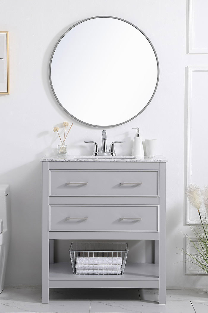 Elegant Bathroom Vanity - Gray (VF90130GR)