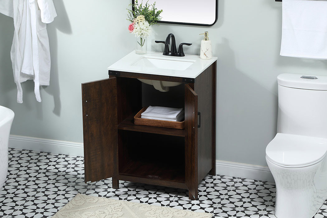 Elegant Bathroom Vanity - Espresso (VF90224EX)