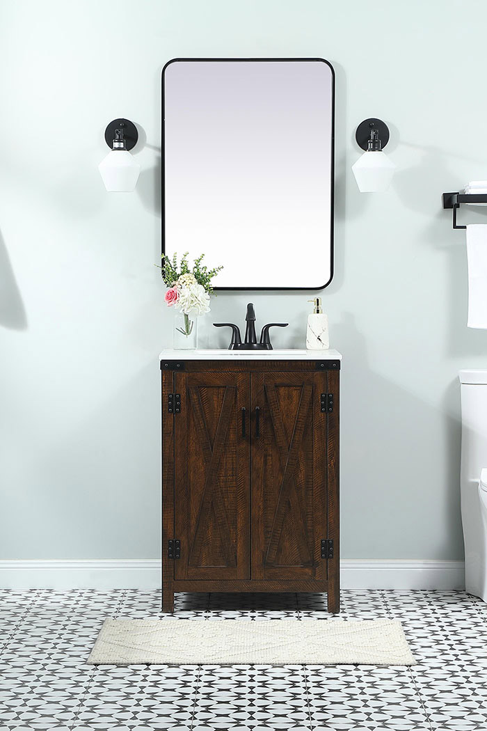 Elegant Bathroom Vanity - Espresso (VF90224EX)