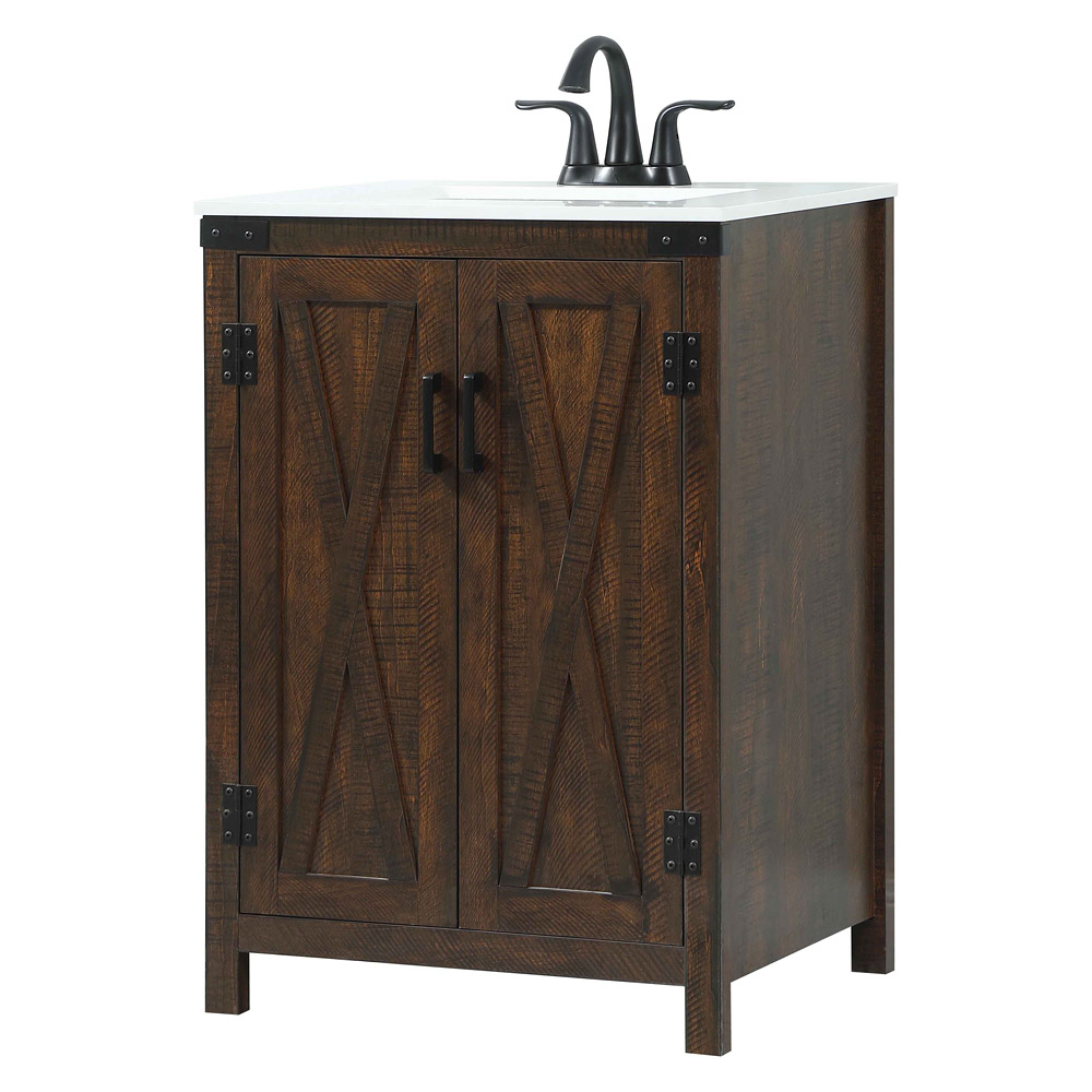 Elegant Bathroom Vanity - Espresso (VF90224EX)