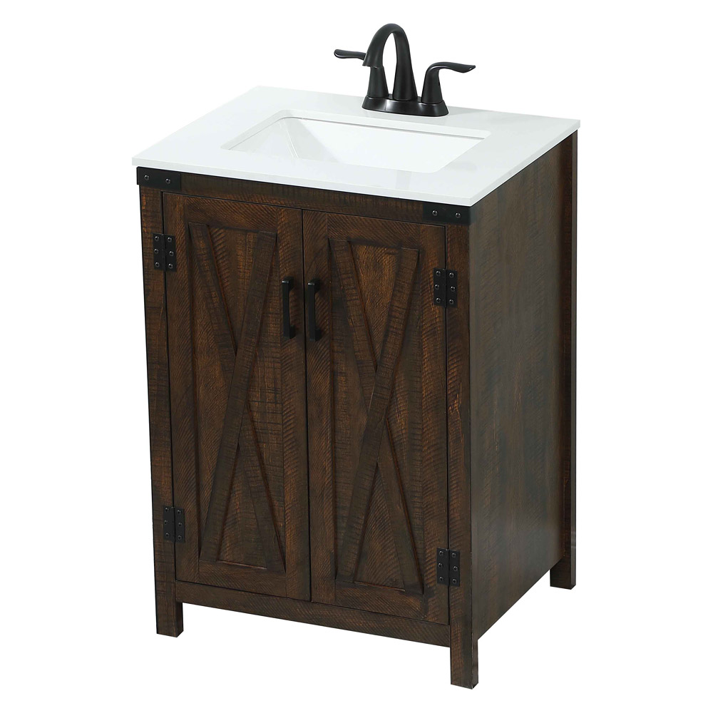 Elegant Bathroom Vanity - Espresso (VF90224EX)