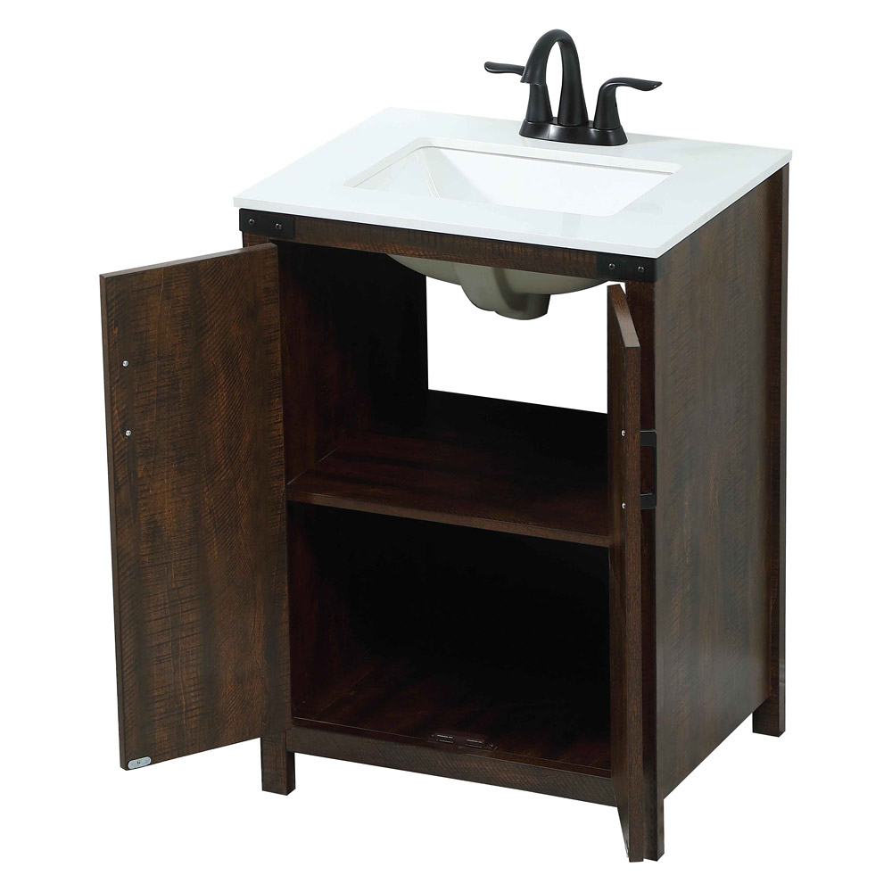 Elegant Bathroom Vanity - Espresso (VF90224EX)