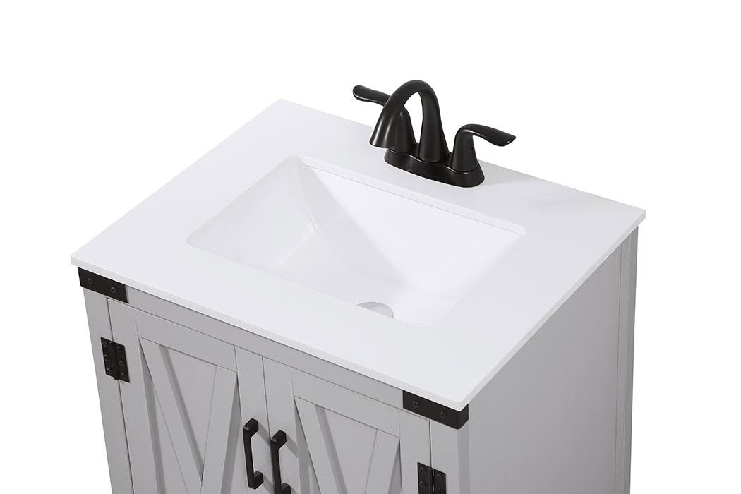 Elegant Bathroom Vanity - Gray (VF90224GR)