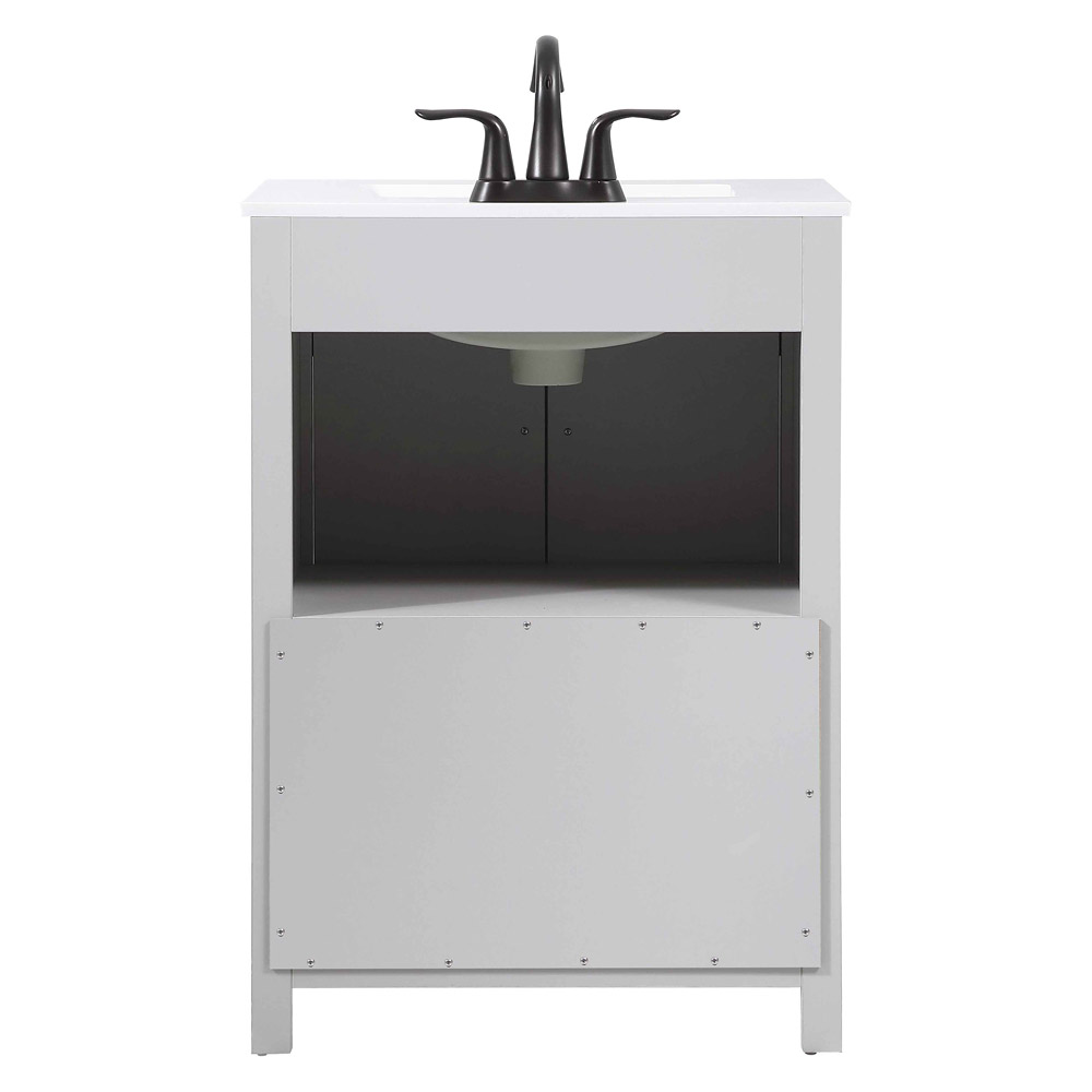 Elegant Bathroom Vanity - Gray (VF90224GR)