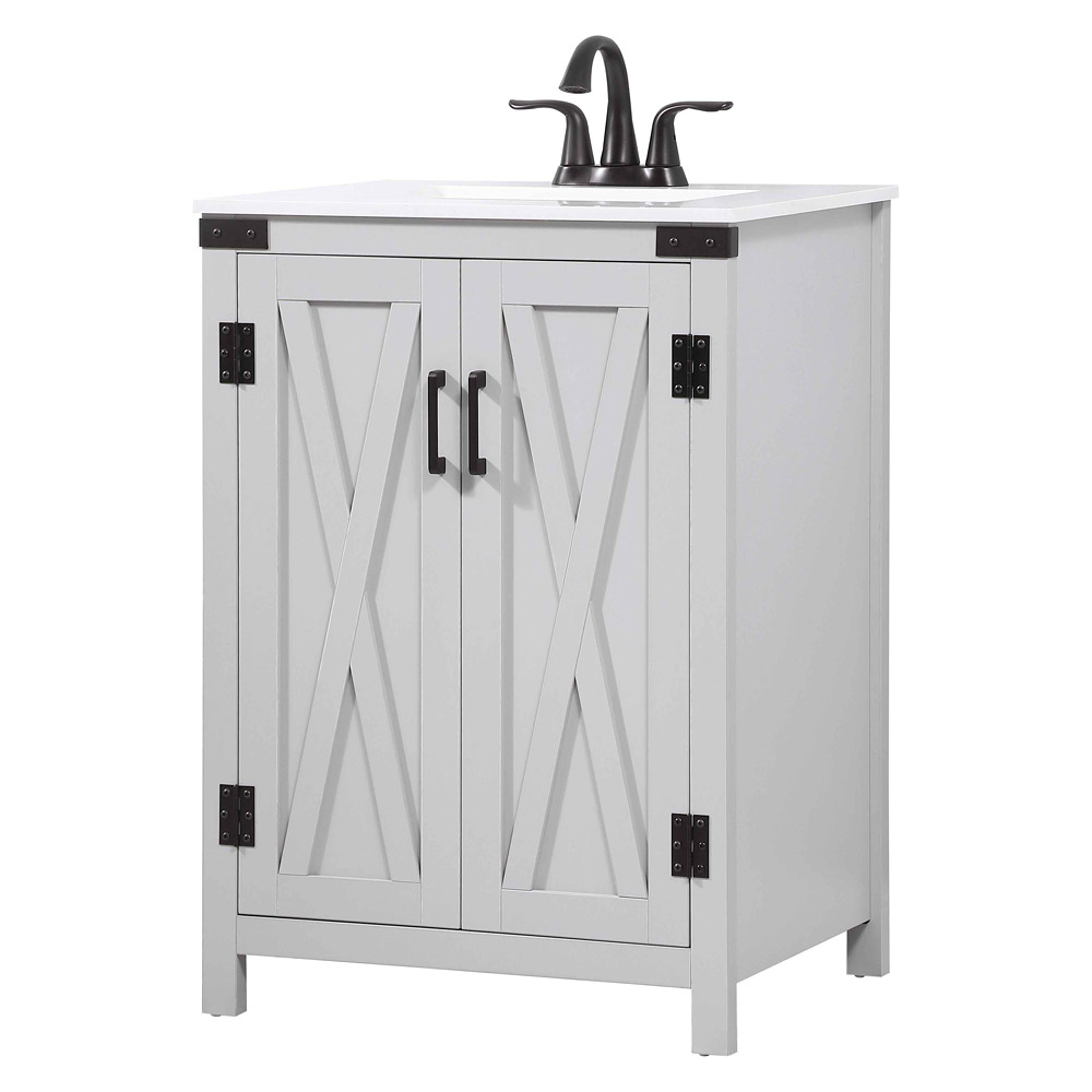 Elegant Bathroom Vanity - Gray (VF90224GR)