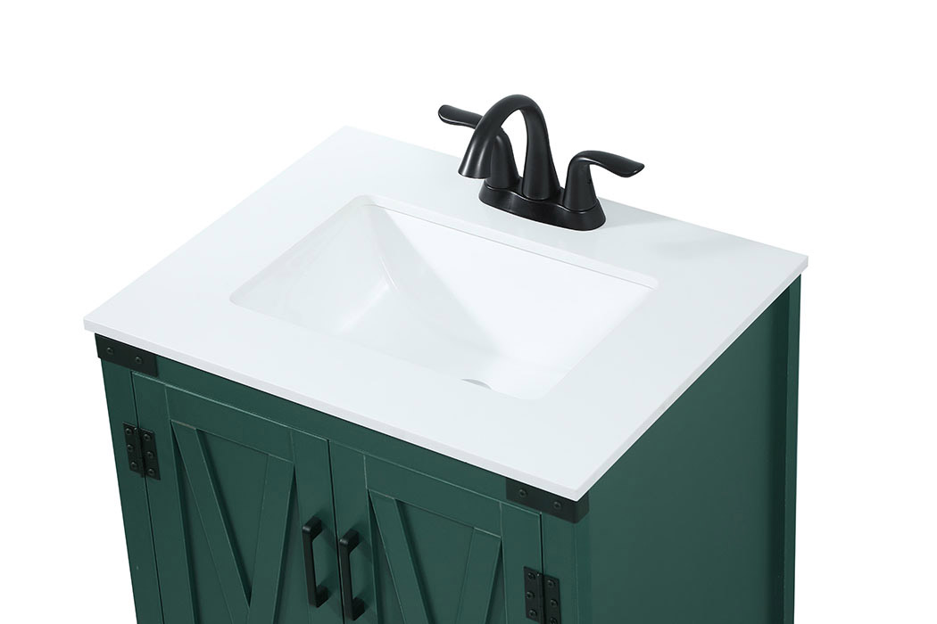 Elegant Bathroom Vanity - Green (VF90224MGN)