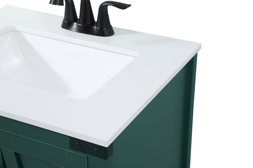 Elegant Bathroom Vanity - Green (VF90224MGN)