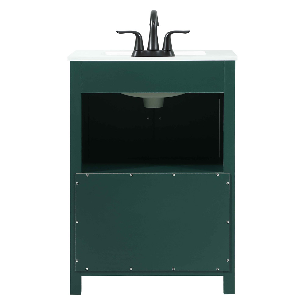 Elegant Bathroom Vanity - Green (VF90224MGN)